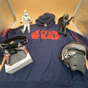 Star wars kylo ren voice changer helmet hasbro long sleeve xl shirt grogu darth