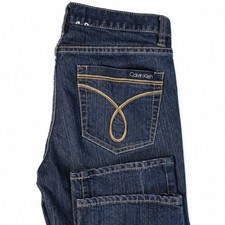 Calvin Klein Jeans Womens Size 28/6 Blue Denim Dark Wash Skinny