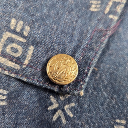 Vintage RARE Rocky Mountain Rockies Blue Native Tribal Geometric Denim Jeans 11/12 - Bild 9 von 15