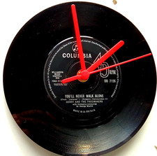 Gerry and the pacemakers-youll never walk alone-7"vinyl record wall clock