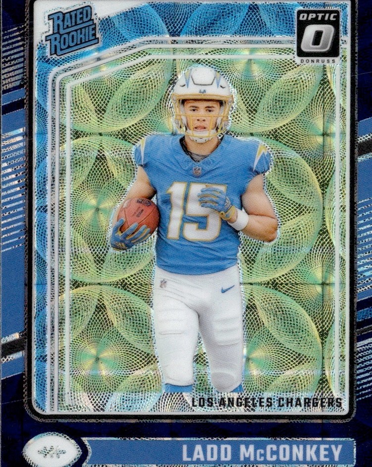 2024 Optic Rookie Ladd McConkey #266 Purple Scope RC BUY 3 GET 1 FREE