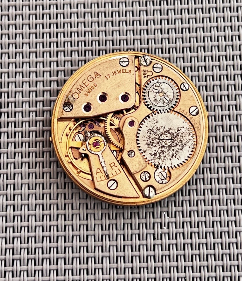 Reloj Automático Movimiento OMEGA Seamaster Cal 284 Esfera Beige Para Hombre 24 Joyas Foto 4 de 4