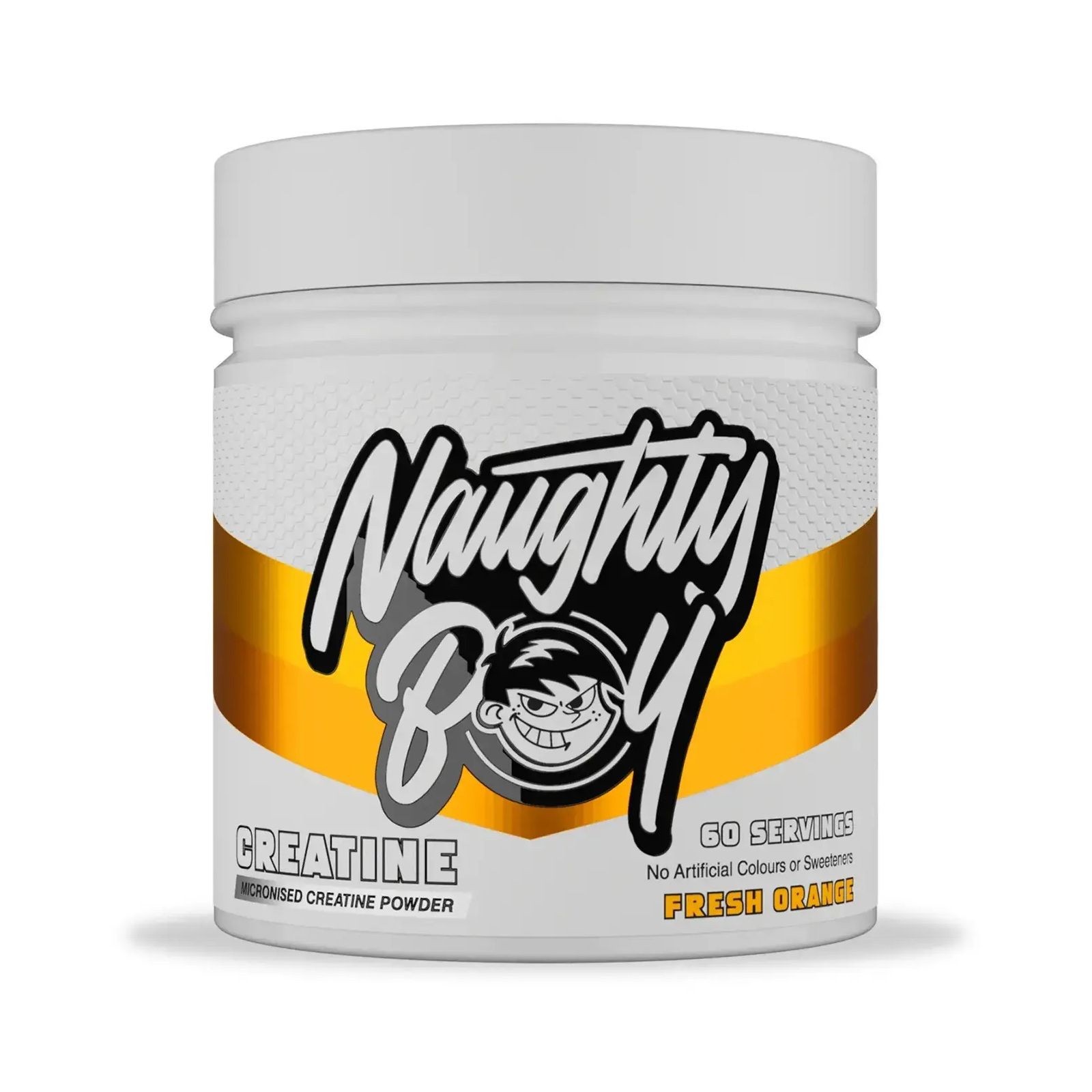 NAUGHTY BOY CREATINE MONOHYDRATE POWDER 60 SERVINGS FRESH ORANGE