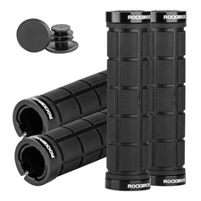 ROCKBROS 4pcs Bike Handlebar Grips - Double Lock On, Comfortable, Anti-Slip f...