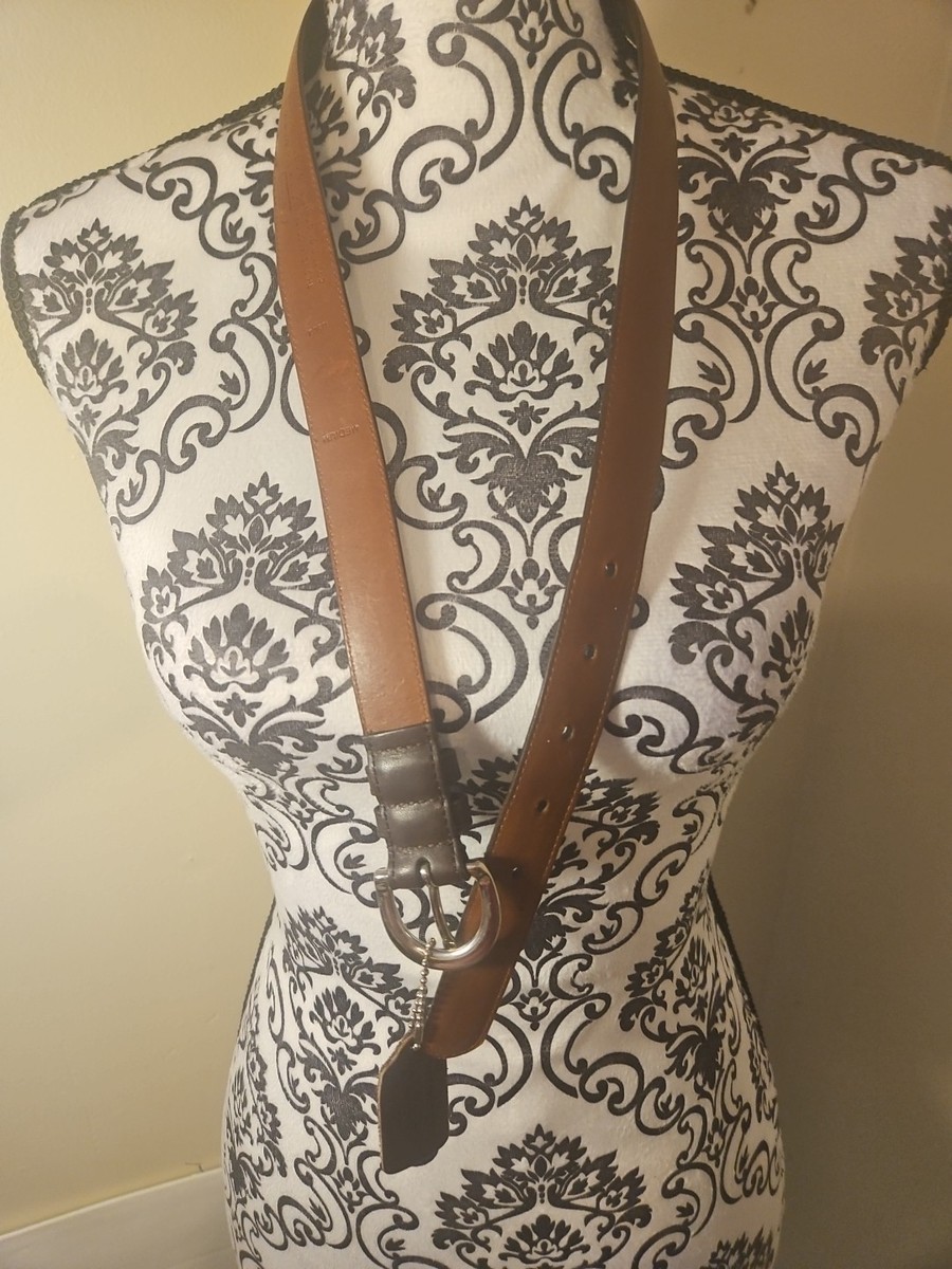 Rare Vintage Coach 8504 Brown Leather Belt – Medium – Made in Costa Rica Rare Vintage Coach 8504 Brown Leather Belt – Medium – Made  main image 2
