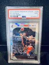 2019-20 NBA Hoops Premium Stock - KZ OKPALA Rookie #226 SILVER PRIZM Heat PSA 9