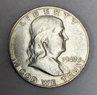 1949 S Franklin Silver Half Dollar