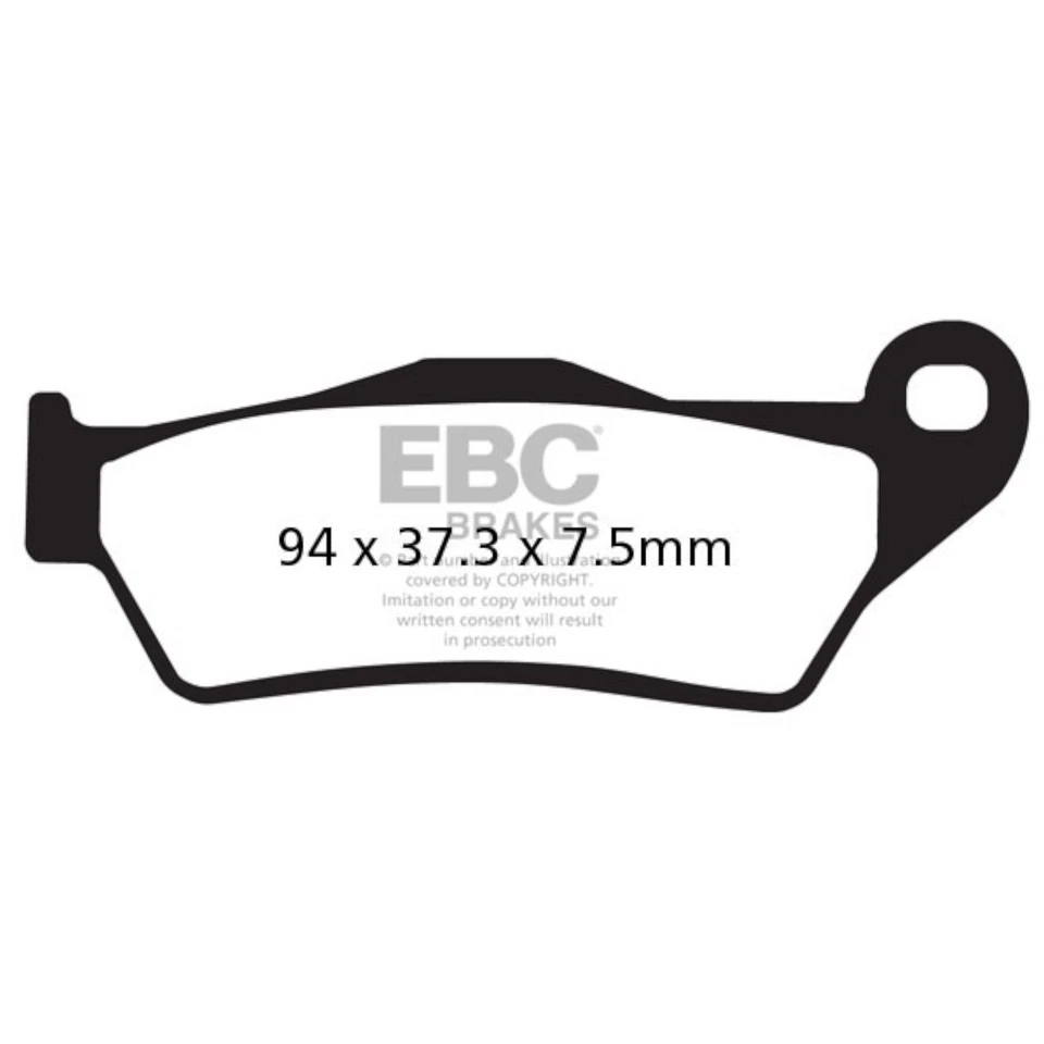 Тормозные колодки для DUCATI 800 M S2R MONSTER DARK 2005-2006 передние HH EBC - Изображение 2 из 4