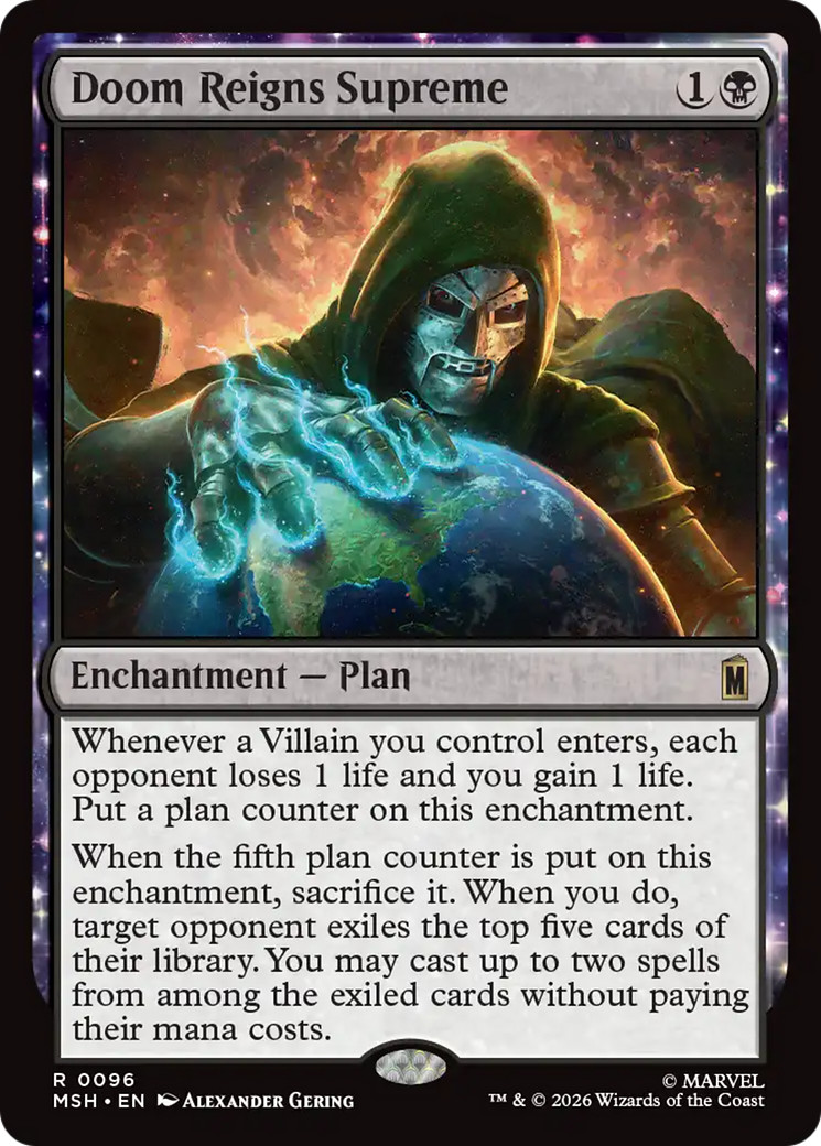 DOOM REIGNS SUPREME x1 mtg NM-M Marvel Super Heroes 1 Rare