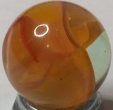Vintage Vitro Agate Hybrid Cat s Eye Marble .62 MINT 1125.031