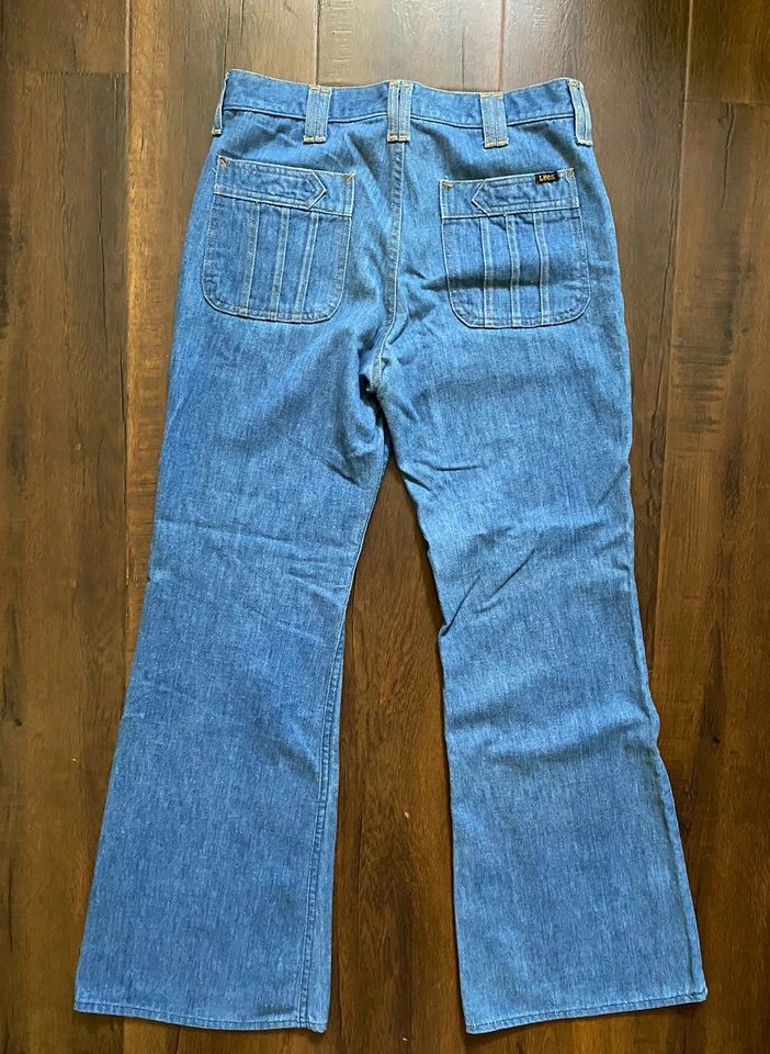 Jeans Lee Bootcut/campana vintage años 70 hechos en EE. UU. Foto 2 de 4