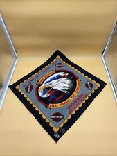 Vintage Harley-Davidson Preserving Freedom Eagle Bandana Handkerchief USA Made