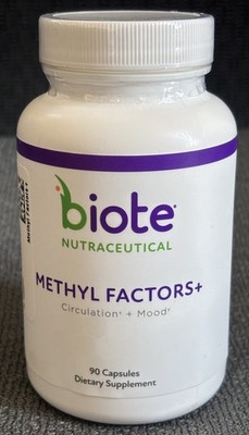 Biote Methyl Factors+   Methylation Support Circulation + Mood 90 Capsules