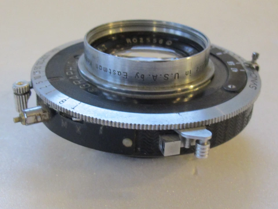 Kodak Ektar 127mm f4.7 Camera Lens Graphic Synchro Compur Shutter - Image 4 of 4