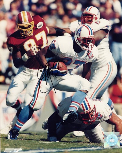 Eddie George Houston Oilers Tennessee Titans Ohio State Signed Autograph Photo