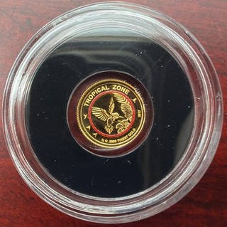Tschad Tropische Zone 3000 Francs CFA 999 Gold 1/2 Gramm Kolibri Münze Gold