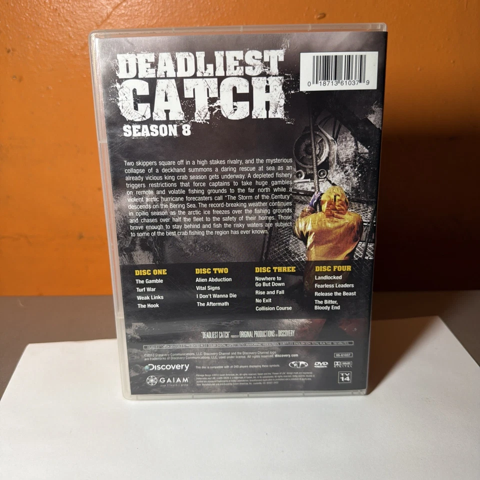 Deadliest Catch: Complete Eighth Season 8 (DVD, 2013, 4-Disc Set) Discovery Ch - Image 2 of 4
