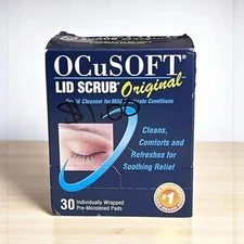 OCuSOFT Lid Scrub Original 30 Pre-Moistened Pads Eyelid Cleanser Wipes