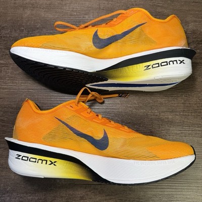 Nike ZoomX Vaporfly Next% 4 'Orange Peel/Team Royal' Men's Size 9