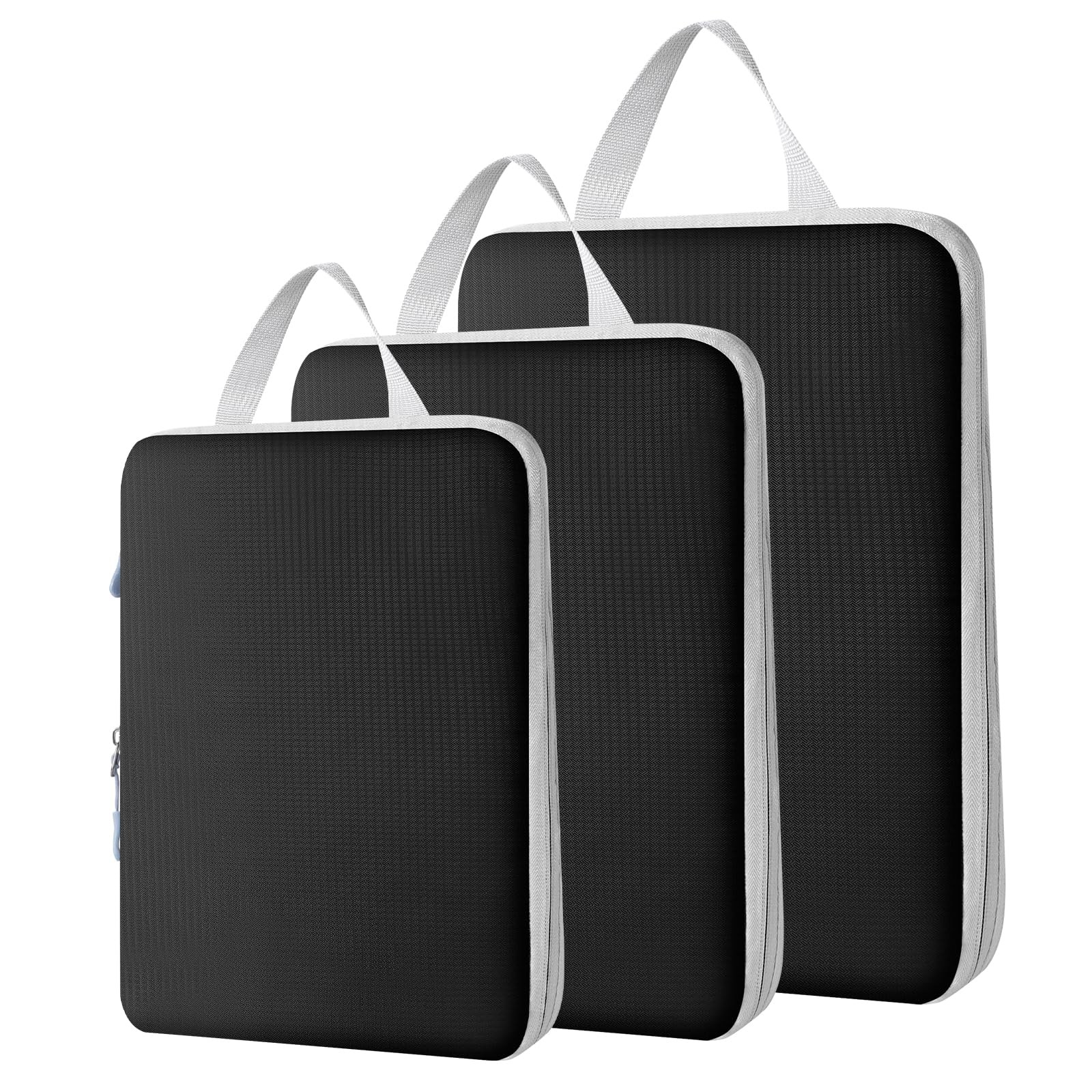 Cozary Packing Cubes Set 3 Pezzi – Organizer Valigia Salvaspazio in Tessuto O...