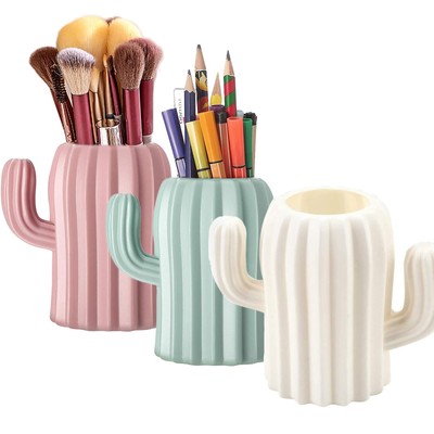 Cactus Pen Holder for Desk Cute,Color Pencil Holder For Desk,3 PCS Pen Organi...