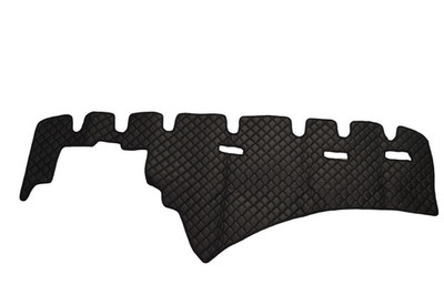 Schwarze Eco Leder Abdeckung Armaturenbrett Matten Rechtslenker für SCANIA...