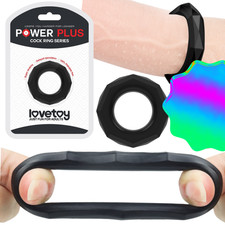 Schwarzer elastischer Cockring Penisring aus TPE für eine stärkere Erektion