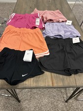 Girls Youth Shorts 7 Pairs Nike Adidas Jordan DSG Mixed Sizes NWT Reseller