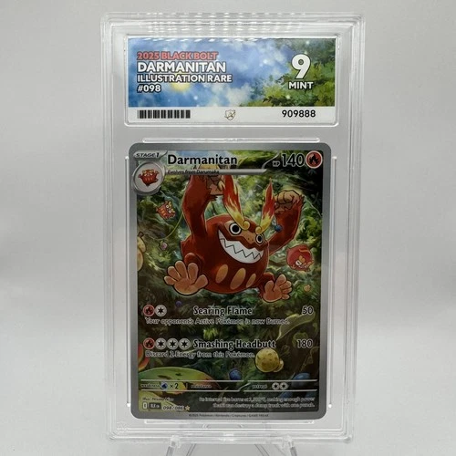 ACE 9 Darmanitan 098/086 Black Bolt Illustration Rare Mint Pokemon TCG Card