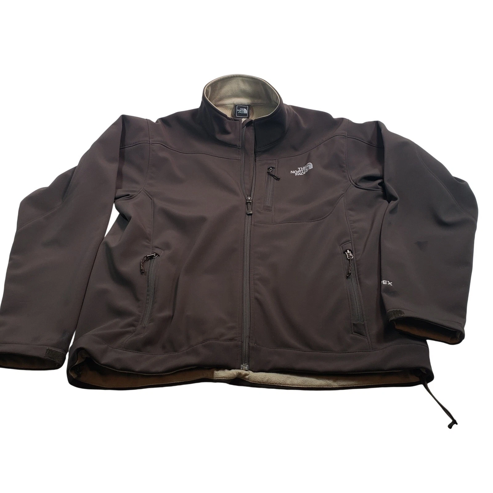 The North Face Mens L Softshell Jacket Brown Full Zip Fleece Lined Outdoor
Opens in a new window or