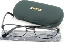 Sferoflex SF 2277 136 Matte Black Metal Eyeglasses Glasses Frame 54-17-140 NEW