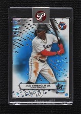 2023 Topps Pristine Blue Pulsar Refractor 21/75 Jazz Chisholm Jr #199 1n21