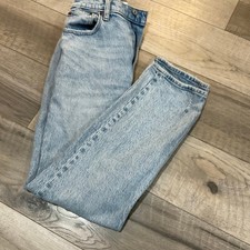 Abercrombie and Fitch the 90s straight ultra high-rise jeans size 27/4 distresed