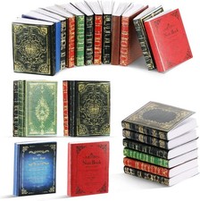 30 Pack 1:12 Scale Miniatures Dollhouse Books Assorted Timeless Miniatures Books