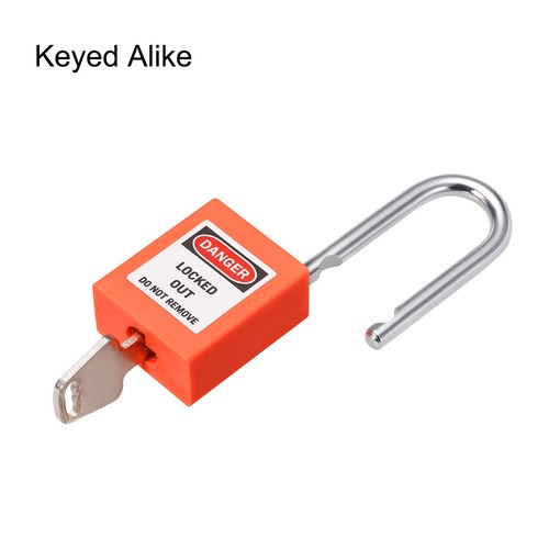 Lockout Tagout Locks 1-1/2 Inch Shackle Key Alike Safety Padlock ...