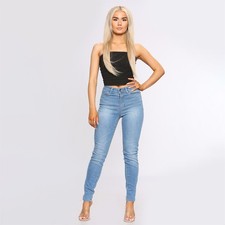 Enzo Womens Skinny Stretch Jeans Ladies Denim Slim Fit Pants UK Size 6-26
