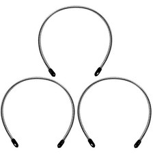 Mens Metal Headband, Unisex Black Headbands for Women, Hair Bands for Women's Ha