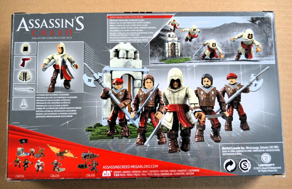 NEW Mega Bloks ASSASSIN'S CREED Borgia Guard Pack 122 pcs NIB Sealed 2015 CNF07 - Image 2 of 4