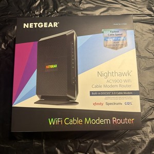 NETGEAR AC1900 C7000v2 WiFi Cable Modem Router Compatible With Xfinity