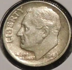 Silver Dime - Roosevelt - 1948 [Set break]