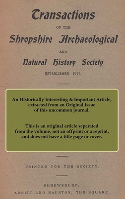 NEOLITHIC MAN AND HIS REMAINS IN SHROPSHIRE. THIS IS AN ORIGINAL ARTICLE FROM TH
