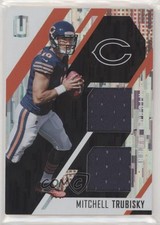 2017 Unparalleled Rookie Stitches Dual Wind Chimes 110/199 Mitchell Trubisky 0x1