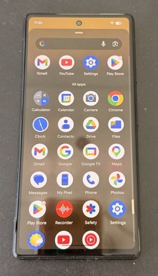 Unlocked Google Pixel 6A 128GB 6.1'' Display Charcoal Black Excellent 44080
