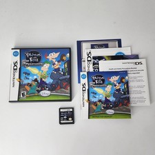 Disney Phineas and Ferb Across the 2nd Dimension Nintendo DS CIB Manual - NICE!