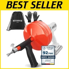 50 Ft Drain Snake with Drill Attachment