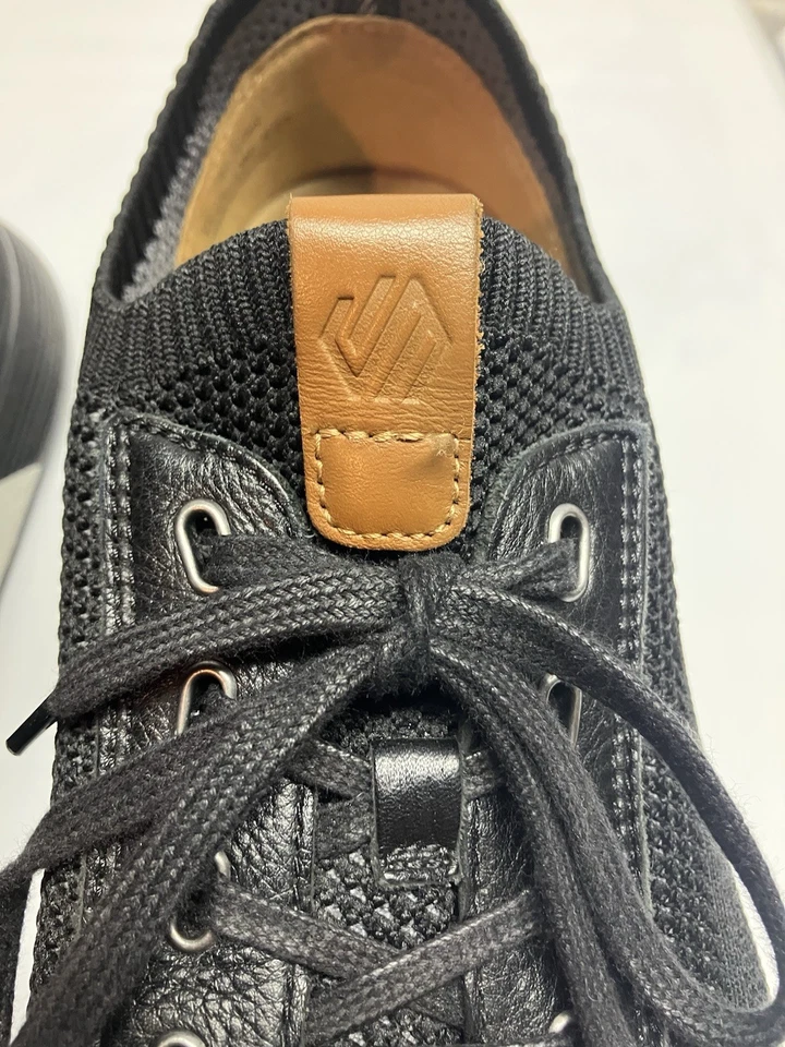 Johnson and Murphy Men’s Amherst Knit Sneakers Size 13 Black + White - Image 4 of 4