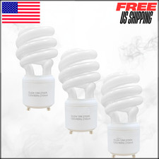Spiral CFL Light Bulb 2700K Soft White 900lm 2Prong Mini Twist 3Pack 13W GU24 T2