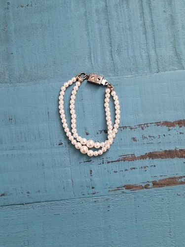 VINTAGE IDEAL TAMMY DOUBLE STRAND GRADUATED PEARL NECKLACE