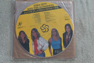 Joan Jett And The Runaways  - I Love Playing With Fire -  UK Picture Disc LP