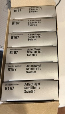  Nu kote Adler Royal Satellite II Swintec B167 black correctable film lot NEW